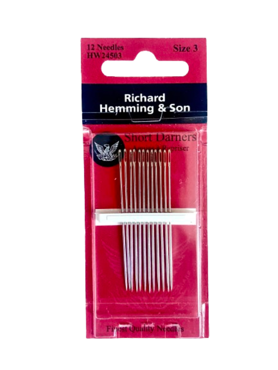 Hand Sewing Needles -- Darners --- Size 3 --- by Richard Hemming & Son®